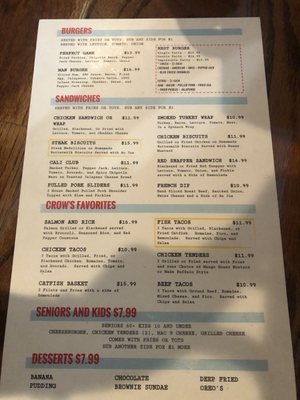Menu photo 1 Crow's Nest Nashville, TN