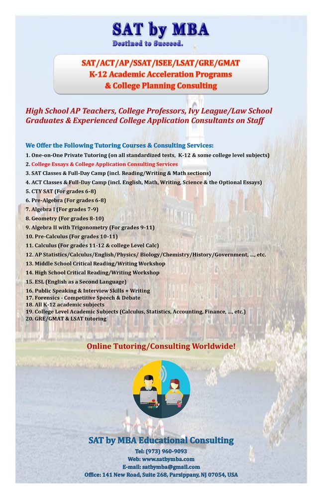 SAT by MBA - reading tutor in Parsippany, NJ