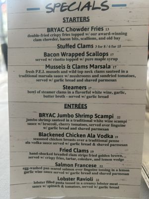 Menu photo 1 Bryac Black Rock Bridgeport, CT