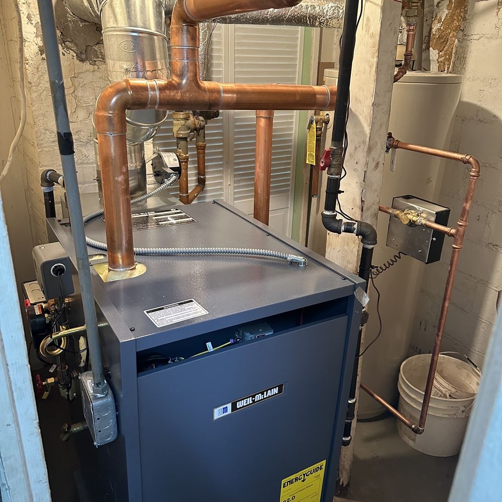 Installed a new steam boiler Installed a new steam boiler