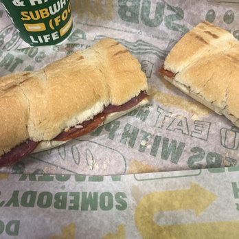 Subway - two sub sandwiches on a wrapper - Sandwiches Near Me - Chesapeake, Virginia