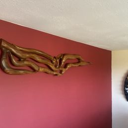 Living room wall.