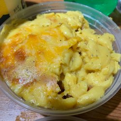 Caribbean Shop - Mac and cheese. Taste like a gin of cinnamon is in this or it could be the spoon they used not sure. But, it was good.