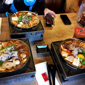 Boiling Point - House special on the left, beef in the back, lamb on the right - Taiwanese Near Me - Seattle, Washington
