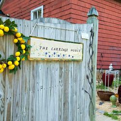 The Carriage House - Open Monday through Saturday.
