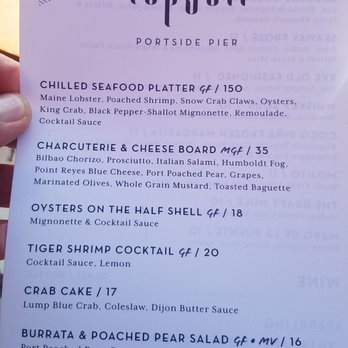 Topsail - menu - American Near Me - San Diego, California Topsail - menu - American Near Me - San Diego, California