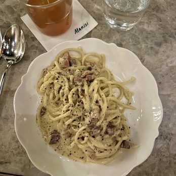 Marisi - Carbonara and ginger toddy - Italian Near Me - La Jolla, California Marisi - Carbonara and ginger toddy - Italian Near Me - La Jolla, California