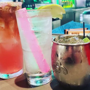 Dave & Buster's Carlsbad - Caribbean, club soda & tito's vodka & Moscow mule - Sports Bars Near Me - Carlsbad, California