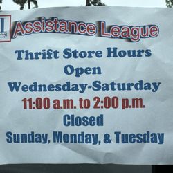 Assistance League of Garden Grove - Store hours