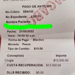 Cruz Roja - I was told to pay this again after the doctor paid this bill.