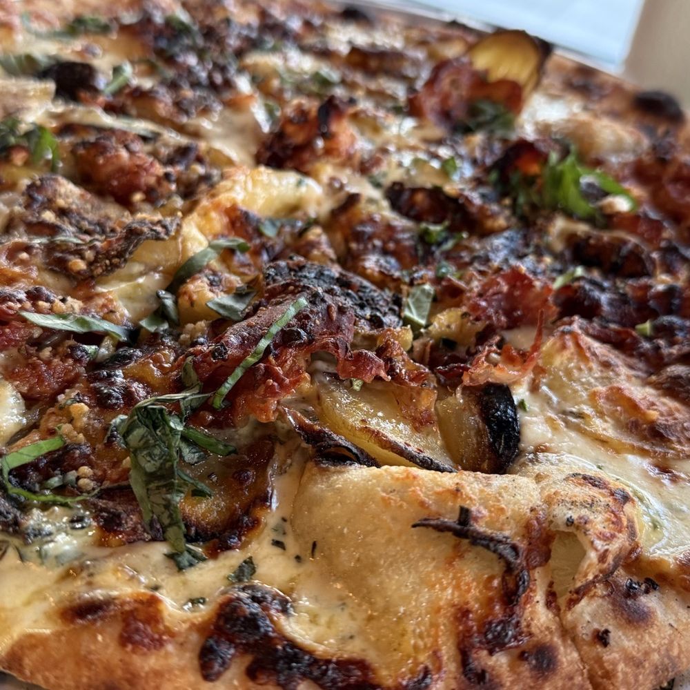 V Pizza Brier Creek + Flask - This week's, pizza of the week. Delicious, everything works so well together.. - Chicken Wings Near Me - Raleigh, North Carolina
