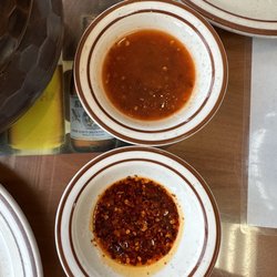 Ocha Classic Restaurant - Two of their hot chili sauces, best with everything !
