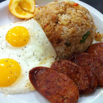 Stacks Pancake House - Portuguese sausage, fried rice & eggs sunny side up. - Breakfast & Brunch Near Me - Dana Point, California Stacks Pancake House - Portuguese sausage, fried rice & eggs sunny side up. - Breakfast & Brunch Near Me - Dana Point, California