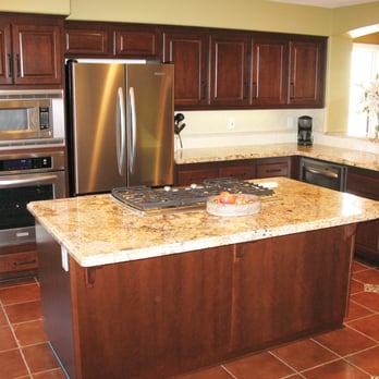 Kitchen Tune-Up Columbus - Cherry Reface After - Countertop Installation Near Me - Columbus, Ohio