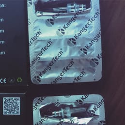 Counterfeit coils on top bought at Tobacco Hut and authentic coils bought at an actual vape shop on bottom. Counterfeit coils on top bought at Tobacco Hut and authentic coils bought at an actual vape shop on bottom.