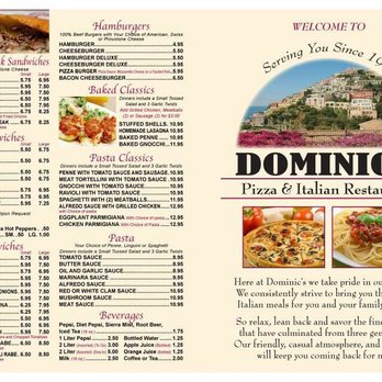 Dominic's Pizza - Menu! - Pizza Near Me - Voorhees, New Jersey