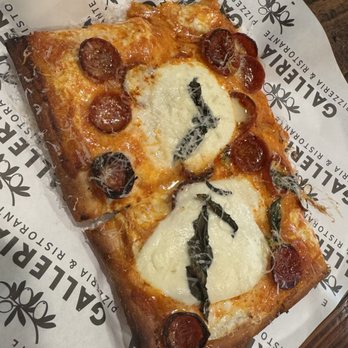 Galleria - Burrata Pepperoni Hot Honey Slice - Pizza Near Me - Merrick, New York