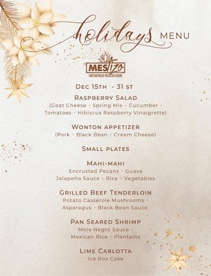 Menu photo 3 Mestizo Contemporary Mexican Cuisine Davidson, NC Menu photo 3 Mestizo Contemporary Mexican Cuisine Davidson, NC