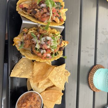 Pacific Hideaway - Brisket Breakfast Tacos - New American Near Me - Huntington Beach, California Pacific Hideaway - Brisket Breakfast Tacos - New American Near Me - Huntington Beach, California