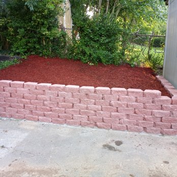 Christopher Gilmer's - Took out a stump leveled the dirt and built a Retaining wall - Handyman Near Me