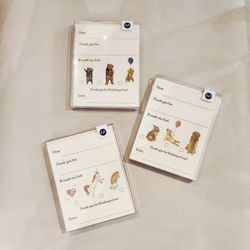 The Studio - Sweet thank you notes for kids to send all year; easy to fill in blank lines, and envelopes included