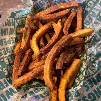 Wingstop - fries were very burnt :( and wings barely had any sauce! - Chicken Wings Near Me - San Antonio, Texas Wingstop - fries were very burnt :( and wings barely had any sauce! - Chicken Wings Near Me - San Antonio, Texas