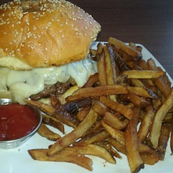 Taylor Sam's - Cheeseburger with onions & mushrooms - Coffee & Tea Near Me - Brick, New Jersey Taylor Sam's - Cheeseburger with onions & mushrooms - Coffee & Tea Near Me - Brick, New Jersey