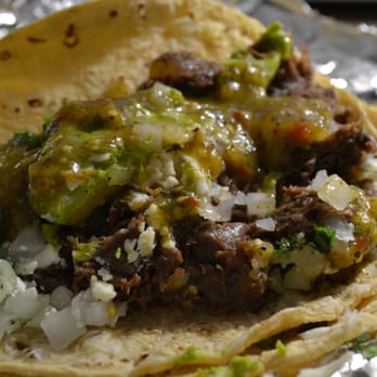 Torchy's Tacos - The Democrat. Shredded Beef, Avocado, Onion, Queso Fresco, Cilantro, Tomatillo salsa, corn tortilla. Nice and tender. - Tacos Near Me - Austin, Texas Torchy's Tacos - The Democrat. Shredded Beef, Avocado, Onion, Queso Fresco, Cilantro, Tomatillo salsa, corn tortilla. Nice and tender. - Tacos Near Me - Austin, Texas