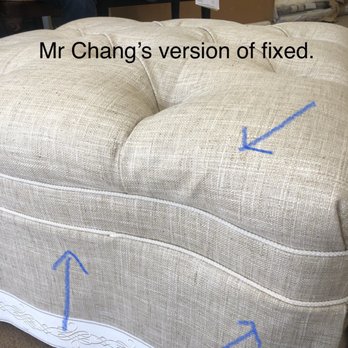 Crown Upholstery - Fixed version? He did his "best." - Furniture Reupholstery Near Me - Marietta, Georgia Crown Upholstery - Fixed version? He did his "best." - Furniture Reupholstery Near Me - Marietta, Georgia