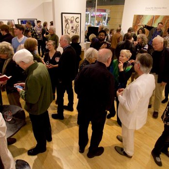 FRANK Gallery - Crowd during grand re-opening celebration at University Place in February 2018. - Art Galleries Near Me - Carrboro, North Carolina