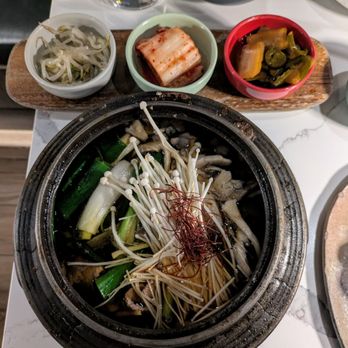 Nari - Bulgogi and Mushroom hotpot, love the broth! - Korean Near Me - New York, New York