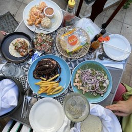 The massive amount of food we ordered. Probably could have done the grilled octopus and a few tacos but we wanted to try everything.
