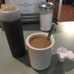Seven Villages Restaurant - Coffee (after cream and sugar were added)