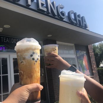 Feng Cha Teahouse - Cheers! Yummy crème brûlée dirty boba and mango  breeze are super yummy - Bubble Tea Near Me - Costa Mesa, California