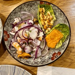 Arroz Blanco - Cebiche Mixto