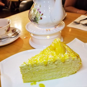 Prince Tea House - Mango crepe layer cake - Tea Rooms Near Me - Flushing, New York