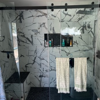 Certified Construction Services - Custom made shower doors on our new shower! - Damage Restoration Near Me Certified Construction Services - Custom made shower doors on our new shower! - Damage Restoration Near Me