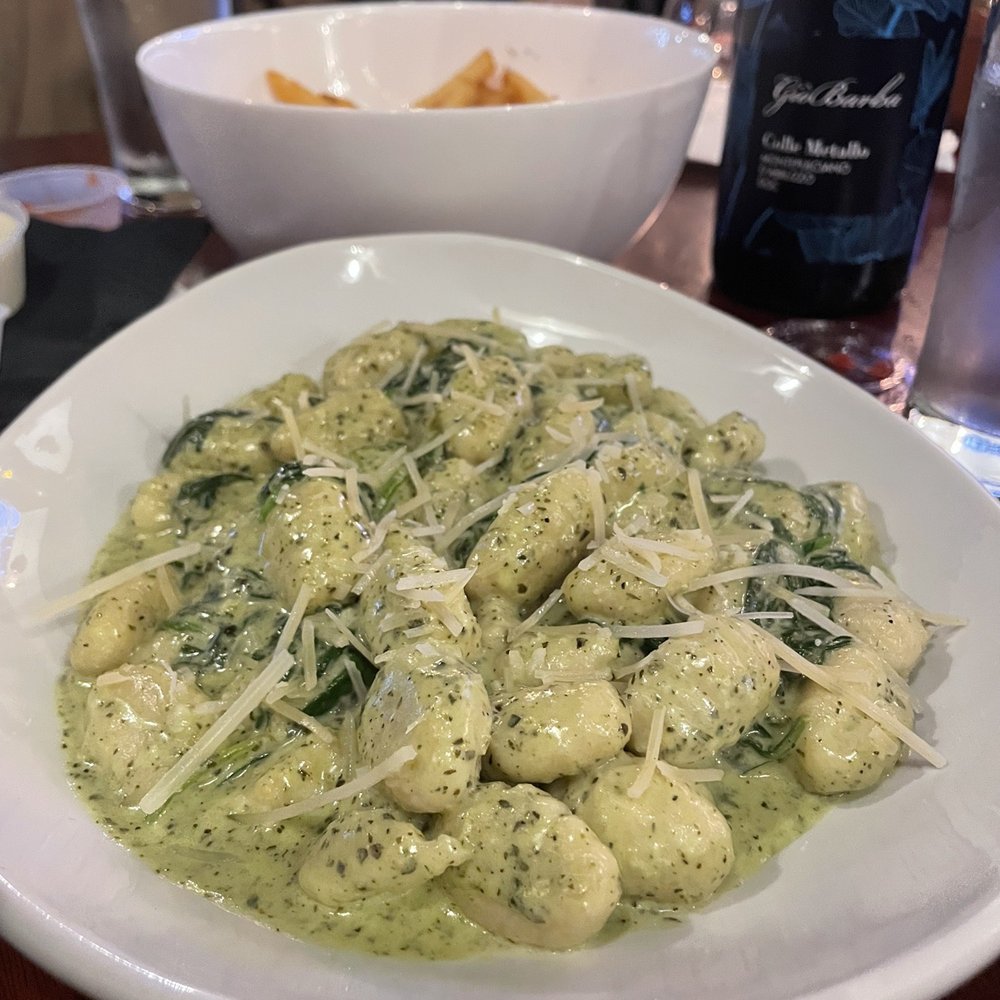 Wine on Third Restaurant and Bar - Gnocchi without chicken add spinach (custom) - Wine Bars Near Me - Niagara Falls, New York Wine on Third Restaurant and Bar - Gnocchi without chicken add spinach (custom) - Wine Bars Near Me - Niagara Falls, New York