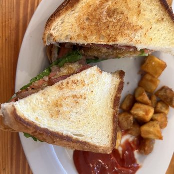 The Shack - Bacon, lettuce, fried green tomato breakfast sandwich - Southern Near Me - North Myrtle Beach, South Carolina The Shack - Bacon, lettuce, fried green tomato breakfast sandwich - Southern Near Me - North Myrtle Beach, South Carolina