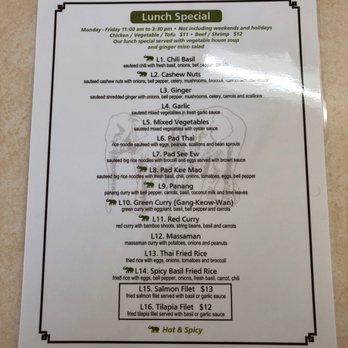 Thai Elephant - Menu - Thai Near Me - Ormond Beach, Florida