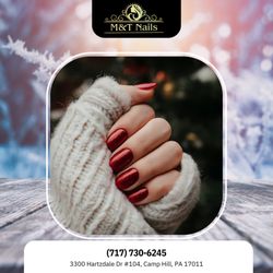 M & T Nails - Cozy, cute, and so festive  Your nails deserve a little holiday joy. Visit us for your Christmas glam 
 Call to book now