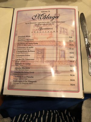 Menu photo 8 Malaga Restaurant Hamilton Township, NJ