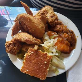 District - Chicken wing meal with yams,cabbage and cornbread. - Bars Near Me - Portsmouth, Virginia District - Chicken wing meal with yams,cabbage and cornbread. - Bars Near Me - Portsmouth, Virginia