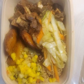 Jrk! - Jerk chicken bowl. Just ok didn't care for the chopped up chicken pieces. - Caribbean Near Me - Miami, Florida Jrk! - Jerk chicken bowl. Just ok didn't care for the chopped up chicken pieces. - Caribbean Near Me - Miami, Florida