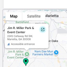 Map showing the distance from where I live in Marietta to where the package was dropped off in Smyrna Map showing the distance from where I live in Marietta to where the package was dropped off in Smyrna