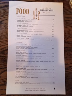 Menu photo 6 Moreland's Tavern Washington, DC, DC
