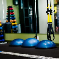 Taix Workout Studio - TRX equipment used during personal training sessions.