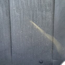 Main Car Wash - This is the backseat of my car after they cleaned it and after I asked them to go over it again