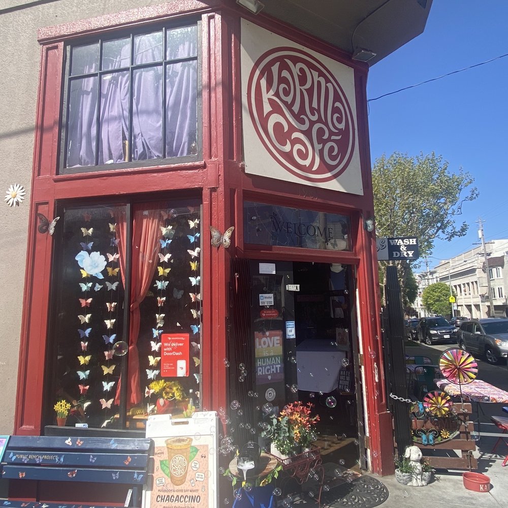 Karma Cafe - Outside - Coffee & Tea Near Me - San Francisco, California Karma Cafe - Outside - Coffee & Tea Near Me - San Francisco, California