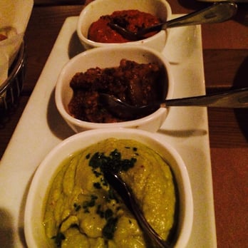 Momed - Mezze. Guacamole hummus, ikira and red pepper - Mediterranean Near Me - Los Angeles, California Momed - Mezze. Guacamole hummus, ikira and red pepper - Mediterranean Near Me - Los Angeles, California